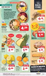 Gazetka promocyjna Combi - Prospekte - Gazetka - ważna od 11.11 do 11.11.2023 - strona 3 - produkty: Abtei, ananas, backwaren, baguette, beutel, brötchen, butter, cin, Croissant, eis, elle, fisch, fleisch, gewürz, kracher, Kürbis, Kürbiskernbrötchen, obst, orange, orangen, reis, stube, Sushi, tafeläpfel, telefon, Ti, uhr, zitrone, zitronen, ZTE