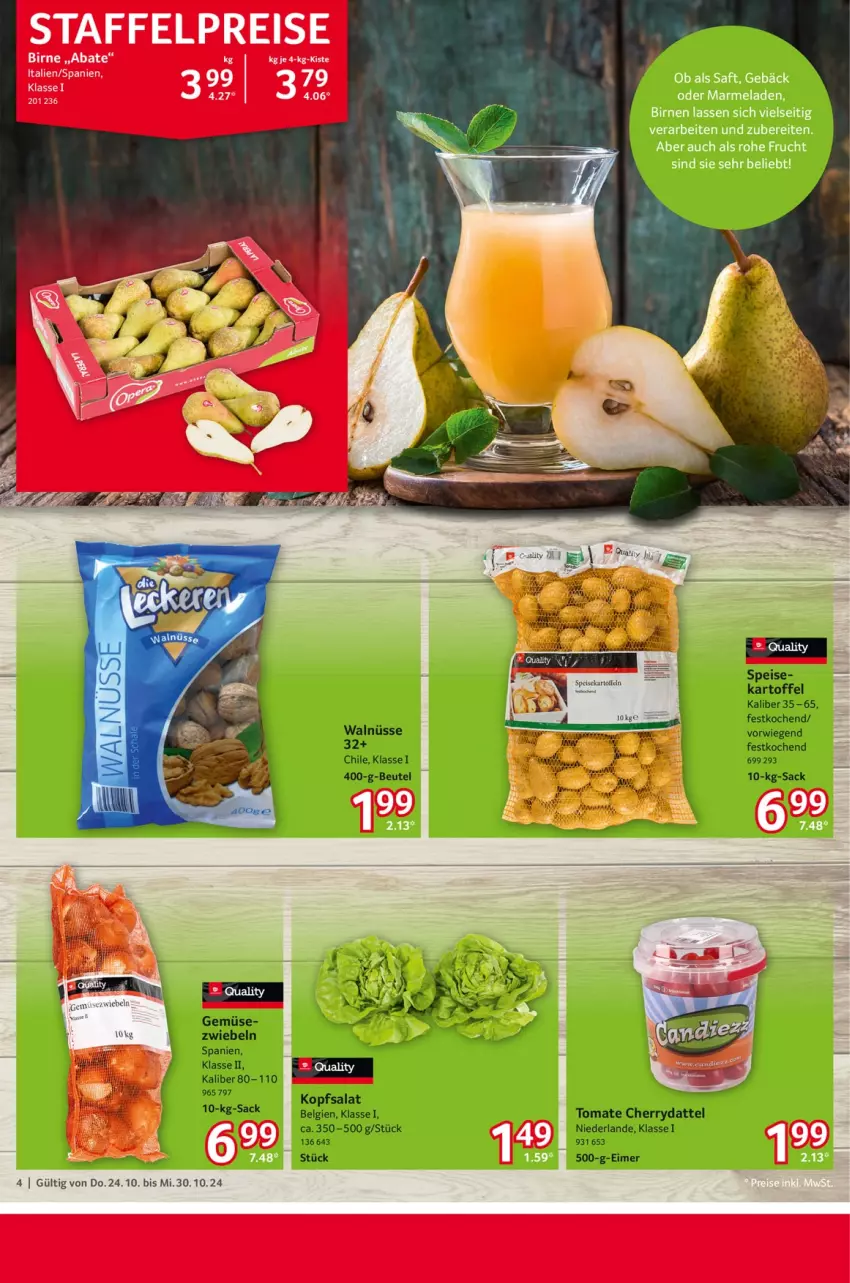 Aktueller Prospekt Selgros - Food - von 24.10 bis 30.10.2024 - strona 4 - produkty: Birnen, eis, frucht, marmelade, reis, saft, tee, Ti