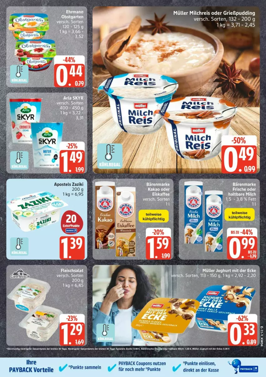 Aktueller Prospekt Edeka - Prospekte - von 17.08 bis 22.08.2026 - strona 15 - produkty: coupon, coupons, payback, Skyr, Ti