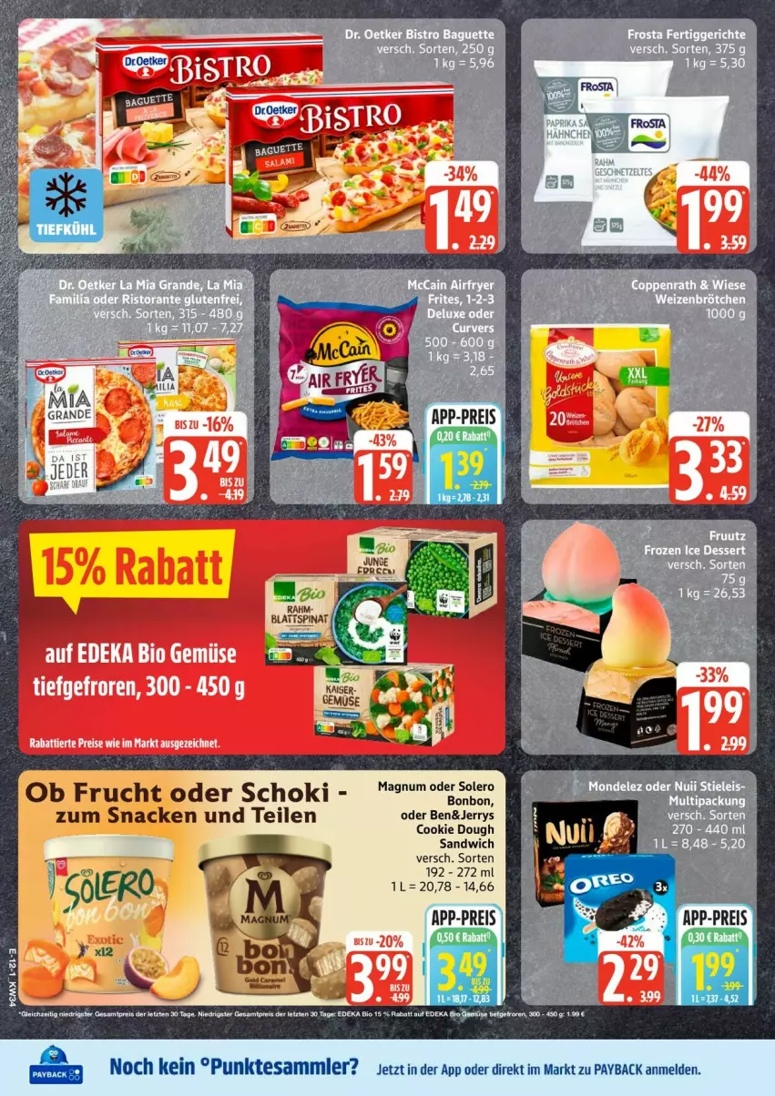 Aktueller Prospekt Edeka - Prospekte - von 17.08 bis 22.08.2026 - strona 16 - produkty: cookie, cookie dough, eis, frucht, payback, reis, sandwich, snack, tesa, Ti