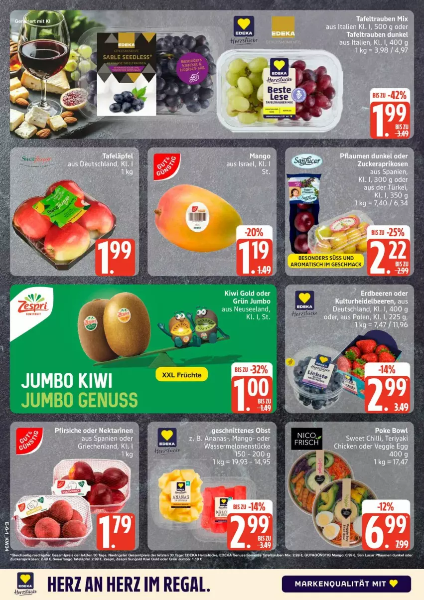 Aktueller Prospekt Edeka - Prospekte - von 17.08 bis 22.08.2026 - strona 6 - produkty: früchte, mac, regal, Ti, tisch