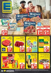 Gazetka promocyjna Edeka - Prospekte - Gazetka - ważna od 22.08 do 22.08.2026 - strona 1 - produkty: almighur, almighurt, Astra, beere, beeren, bier, bohne, bohnen, bohnenkaffee, chips, crunchips, dallmayr, ehrmann, ehrmann almighurt, eis, erde, flammkuchen, fleisch, gin, hackfleisch, himbeer, himbeere, himbeeren, holsten, joghur, joghurt, kaffee, kuchen, lamm, lebensmittel, lorenz, lorenz crunchips, nic nac's, Ofen, pasta, pizza, rind, rinder, steinofen, wagner