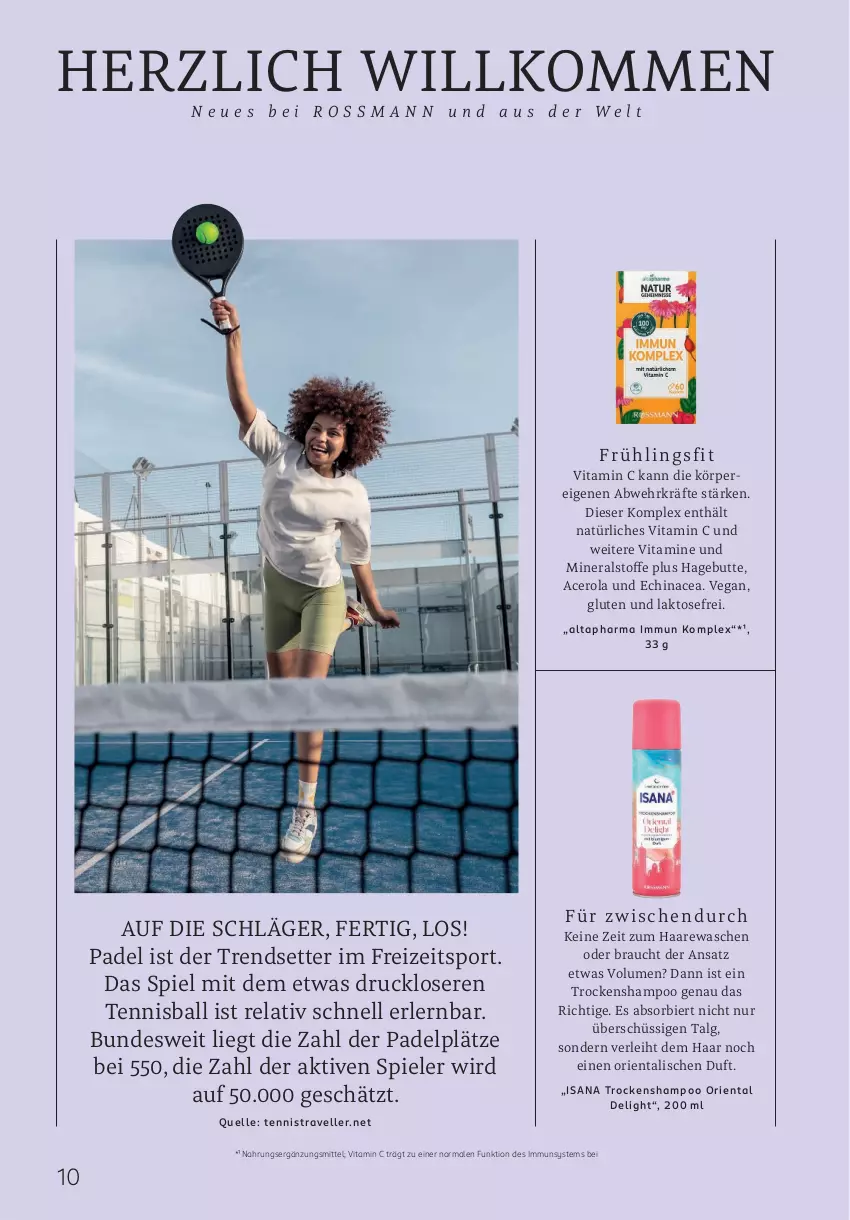 Aktueller Prospekt Rossmann - Prospekte - von 02.06 bis 31.08.2025 - strona 10 - produkty: acer, Altapharma, ball, bier, Echinacea, elle, isana, LG, Rauch, rel, sana, shampoo, Spiele, Sport, Ti, Trockenshampoo, vita, Vitamin C, Vitamine