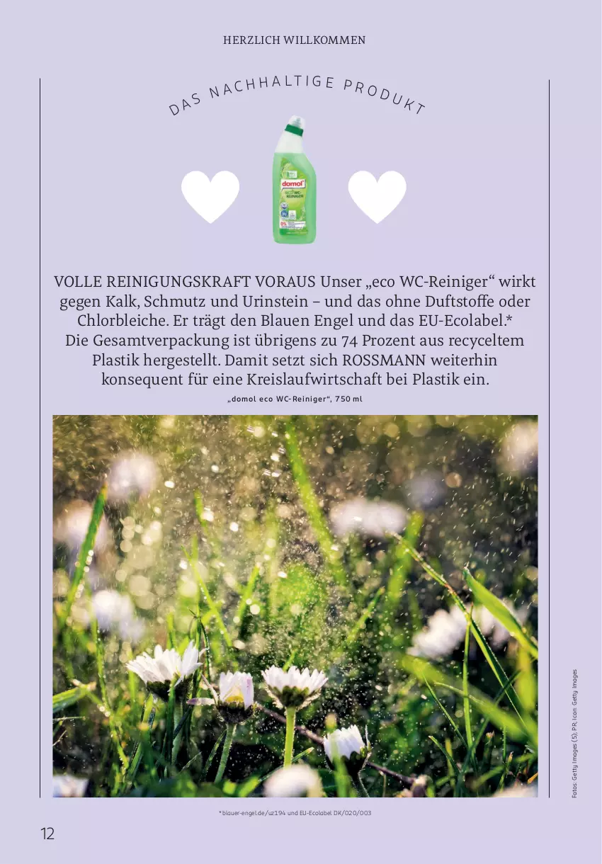 Aktueller Prospekt Rossmann - Prospekte - von 02.06 bis 31.08.2025 - strona 12 - produkty: asti, auer, cola, Domol, ecolabel, eis, Engel, kraft, reiniger, Reinigung, reis, Ti, wc-reiniger