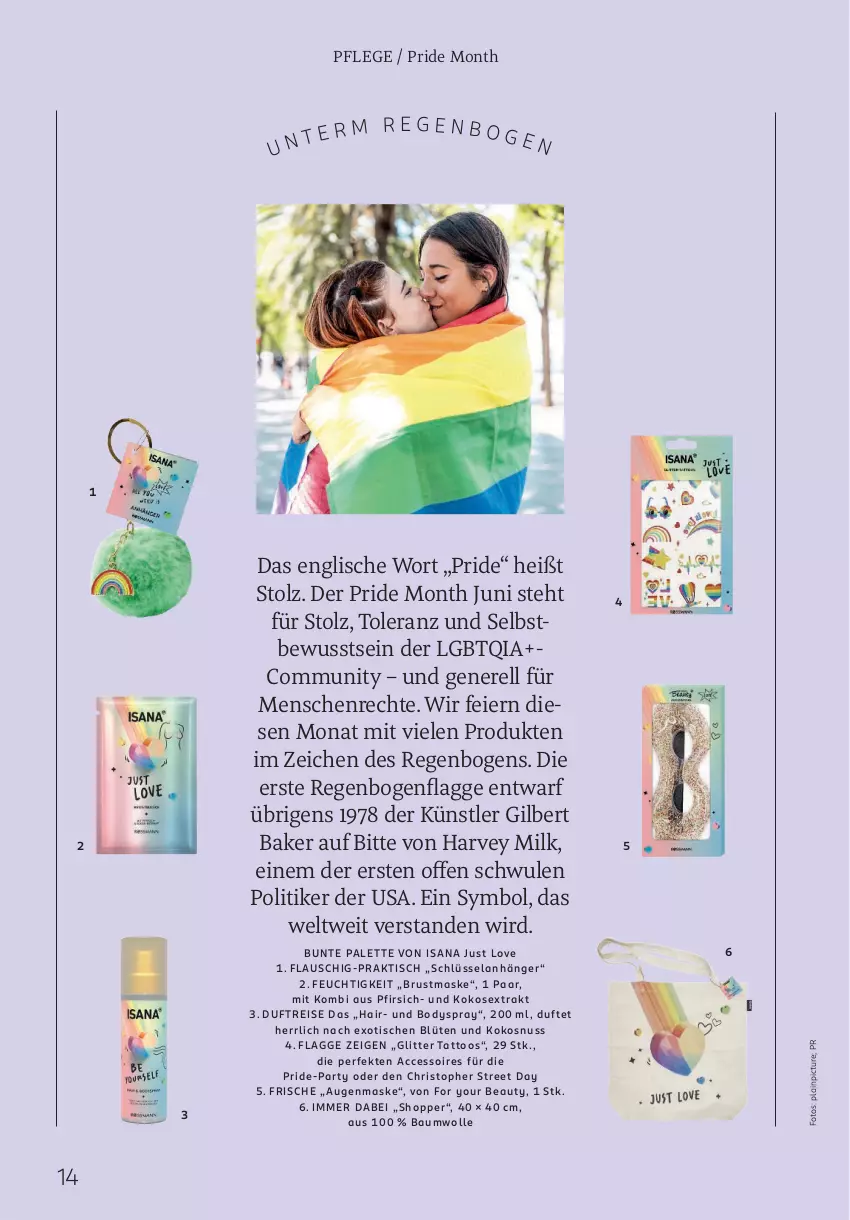 Aktueller Prospekt Rossmann - Prospekte - von 02.06 bis 31.08.2025 - strona 14 - produkty: ACC, accessoires, Anhänger, Augenmaske, Bau, baumwolle, Blüte, body, bodyspray, eier, eis, Elan, For Your Beauty, isana, kokos, kokosnuss, LG, Maske, nuss, Palette, pfirsich, reis, rel, sana, Ti, tisch, wolle, Yo