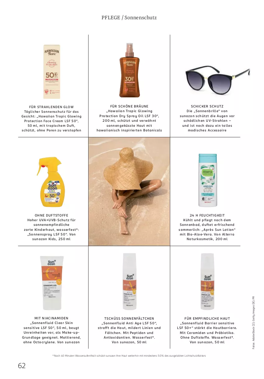 Aktueller Prospekt Rossmann - Prospekte - von 02.06 bis 31.08.2025 - strona 62 - produkty: ACC, alterra, Bad, bio, Brille, cin, Kinder, kosmetik, Lotion, Make-up, merl, natur, naturkosmetik, sonnenbrille, sonnenschutz, sonnenspray, Sun Lotion, Ti, Tiere, topf, Topfen, wasser