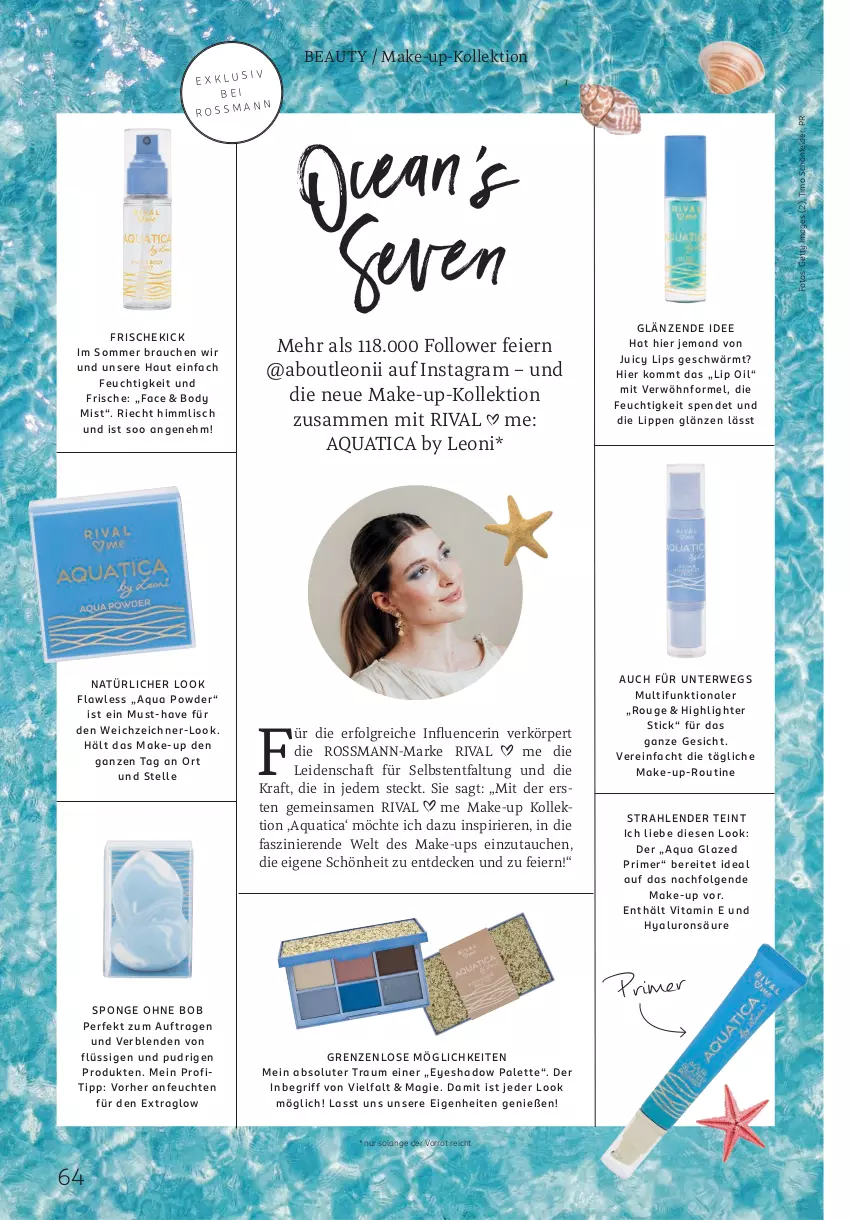 Aktueller Prospekt Rossmann - Prospekte - von 02.06 bis 31.08.2025 - strona 64 - produkty: aqua, body, decke, eier, elle, hyaluron, kraft, LG, Make-up, Palette, Rauch, rouge, rwe, Ti, vita