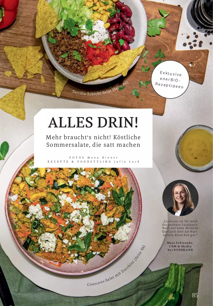 Aktueller Prospekt Rossmann - Prospekte - von 02.06 bis 31.08.2025 - strona 85 - produkty: bio, couscous, mac, Rauch, rezept, salat, salate, Ti