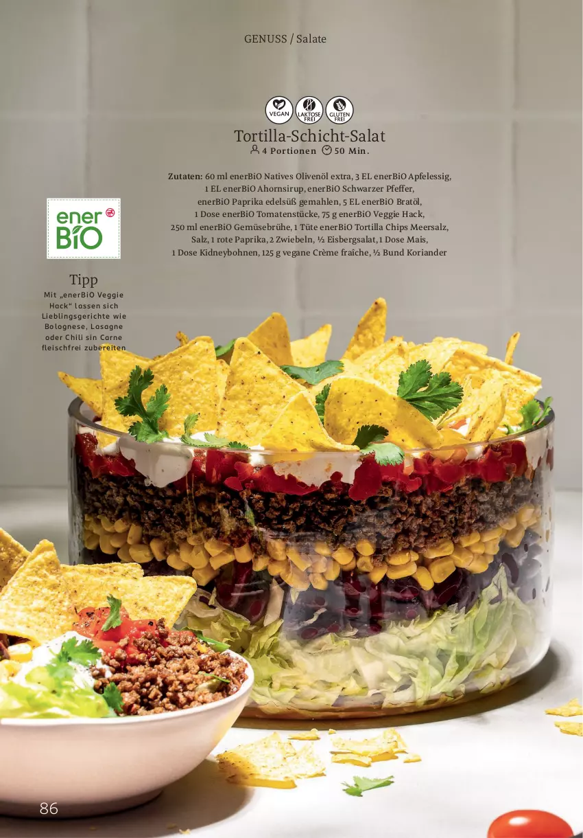 Aktueller Prospekt Rossmann - Prospekte - von 02.06 bis 31.08.2025 - strona 86 - produkty: apfel, apfelessig, bio, bio gemüse, bohne, bohnen, bolognese, Brühe, chili, chips, crème fraîche, eis, eisbergsalat, essig, fleisch, Gemüsebrühe, kidney, Koriander, lasagne, mais, meersalz, natives olivenöl, nuss, olive, oliven, olivenöl, olivenöl extra, paprika, pfeffer, Ria, salat, salate, salz, sirup, Ti, tomate, tomaten, Tomatenstücke, tortilla, Tortilla Chips, Tüte, veggie, zwiebel, zwiebeln