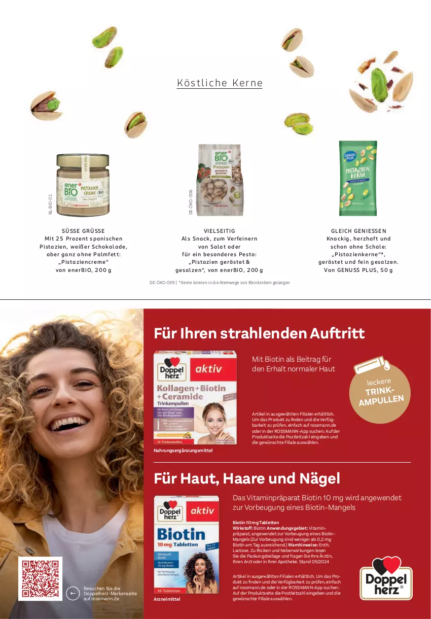 Aktueller Prospekt Rossmann - Prospekte - von 02.06 bis 31.08.2025 - strona 91 - produkty: Apotheke, bio, creme, doppelherz, eis, Elan, ilag, Kinder, leitz, nuss, pesto, pistazien, salat, salz, Schal, Schale, schoko, schokolade, snack, tablet, tablett, Tablette, Ti, vita