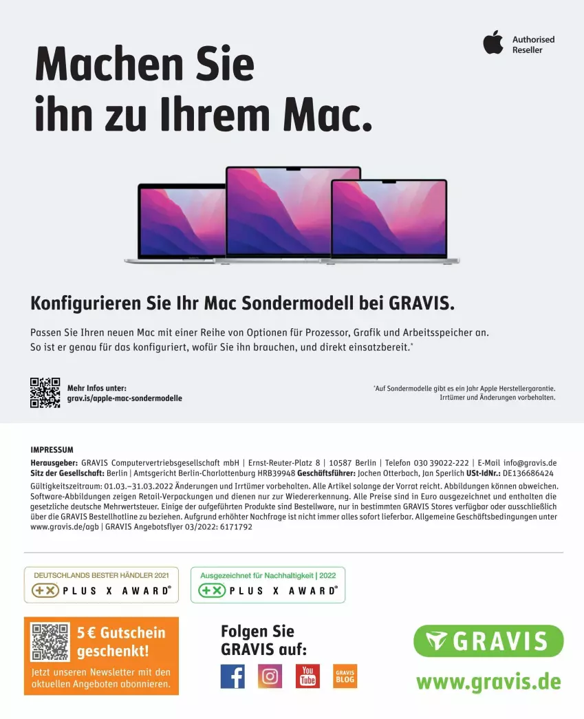 Aktueller Prospekt Gravis - Prospekte - von 01.03 bis 31.03.2022 - strona 20 - produkty: angebot, angebote, Apple, arlo, computer, dell, eis, elle, LG, mac, Mode, pute, Rauch, reis, rwe, Software, telefon, teller, Ti