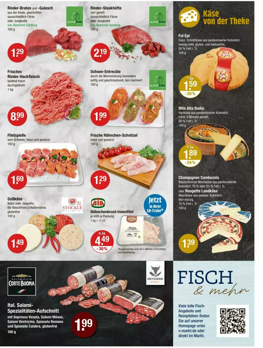 Aktueller Prospekt Vmarkt - Prospekte - von 31.05 bis 05.06.2024 - strona 3 - produkty: angebot, angebote, aufschnitt, Bad, braten, cin, eis, filet, filets, fisch, fleisch, Frische Hähnchen, gewürz, grill, Grillkäse, gulasch, hackfleisch, hähnchenbrust, hartkäse, Käse, kerze, landkäse, Laufen, mac, milch, natur, ndk, nuss, Omep, rezept, rind, rinder, rinder-hackfleisch, rouge, rougette, saft, salami, salz, schnitten, schnittkäse, schnitzel, schwein, Spezi, steak, steakhüfte, Ti, weichkäse, wein