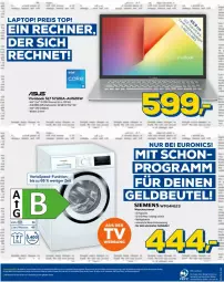 Gazetka promocyjna Euronics - Prospekte - Gazetka - ważna od 04.01 do 04.01.2024 - strona 8 - produkty: auto, beutel, eis, gefu, Intel, Laptop, reis, siemens, spee, ssd, Ti, tisch, uhd, VivoBook