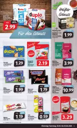 Gazetka promocyjna Markant - Prospekte - Gazetka - ważna od 03.06 do 03.06.2023 - strona 9 - produkty: aust, bio, Cap, cappuccino, cin, eduscho, eis, Kaustreifen, mars, milka, milka schokolade, nippon, Pick Up!, reifen, reis, schoko, schokolade, snickers, tee, Ti, ZTE