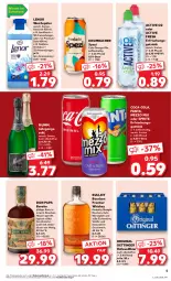 Gazetka promocyjna Kaufland - Prospekt - Gazetka - ważna od 17.07 do 17.07.2024 - strona 5 - produkty: alkohol, angebot, angebote, bier, bourbon, coca-cola, cola, eis, erfrischungsgetränk, fanta, getränk, gin, Hefe, honig, jahrgangssekt, karamell, kentucky straight, krombache, krombacher, lenor, lenor weichspüler, mac, Mezzo Mix, mumm, oder sprite, oettinger, orange, orchidee, pril, reis, rum, sekt, Spezi, sprite, Ti, tuc, vanille, weichspüler, whiskey, ZTE