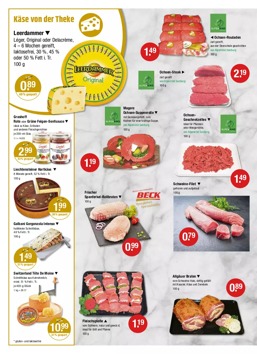 Aktueller Prospekt Vmarkt - V-Markt - von 29.09 bis 05.10.2022 - strona 2 - produkty: braten, eis, Feigen, filet, fleisch, Fleischspieße, für grill und pfanne, galbani, geschnetzeltes, gewürz, gin, gorgonzola, grill, grill und pfanne, halbfester schnittkäse, hartkäse, ideal für grill, ideal für grill und pfanne, intenso, Käse, leerdammer, LG, milch, mit gemüse, natur, pfanne, pfannen, rind, rollbraten, rouladen, salz, sauce, Schal, Schale, schnitten, schnittkäse, schwein, schweine, schweine-filet, senf, steak, steiner, suppe, suppen, Tête de Moine, Ti, uhr, und pfanne, wein, weine, wok, Zelt, zwiebel, zwiebeln