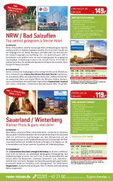 Gazetka promocyjna Rewe Reisen - Reiseprospekt - Gazetka - ważna od 24.02 do 24.02.2023 - strona 31 - produkty: auer, axe, Bad, Bademantel, Berger, bier, Biere, buch, burger, dusche, ecco, eier, eis, elle, erde, flasche, gin, inklusivleistungen, Kamin, kerze, kosmetik, küche, kurtaxe, leine, Mantel, natur, pralinen, pril, reis, rum, rwe, salz, sessel, Sprudel, steak, Ti, tisch, uhr, vita, Weste