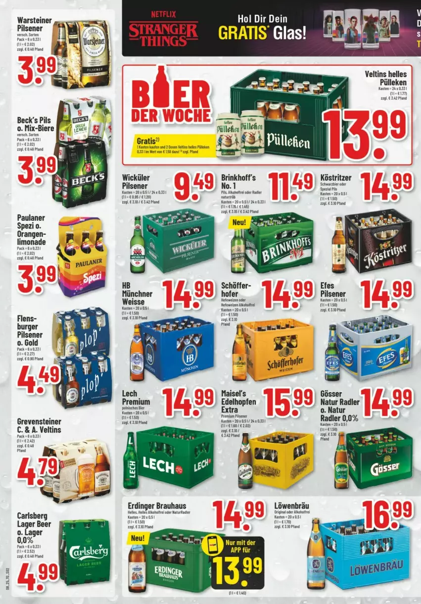 Aktueller Prospekt Trinkgut - Prospekte - von 16.02 bis 22.02.2025 - strona 2 - produkty: bier, burger, carlsberg, eis, elle, erdinger, gin, grevensteiner, Hefe, hefeweizen, köstritzer, limo, limonade, mais, natur, natur radler, orange, orangen, Paula, paulaner, pils, pilsener, radler, Spezi, steiner, Ti, veltins, warsteiner, Wels