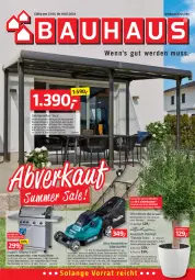 Gazetka promocyjna Bauhaus - Prospekte - Gazetka - ważna od 01.07 do 01.07.2023 - strona 1 - produkty: akku, akku-rasenmäher, aluminiumgestell, auto, Bau, beleuchtung, Bona, Brei, classico, decke, Deckel, edelstahl, eis, erde, gasgrill, grill, grillfläche, korb, ladegerät, led-beleuchtung, leine, mit led-beleuchtung, olive, oliven, pavillon, rasen, rasenmäher, reis, rum, senf, thermometer, Ti, topf, übertopf, uv-schutz