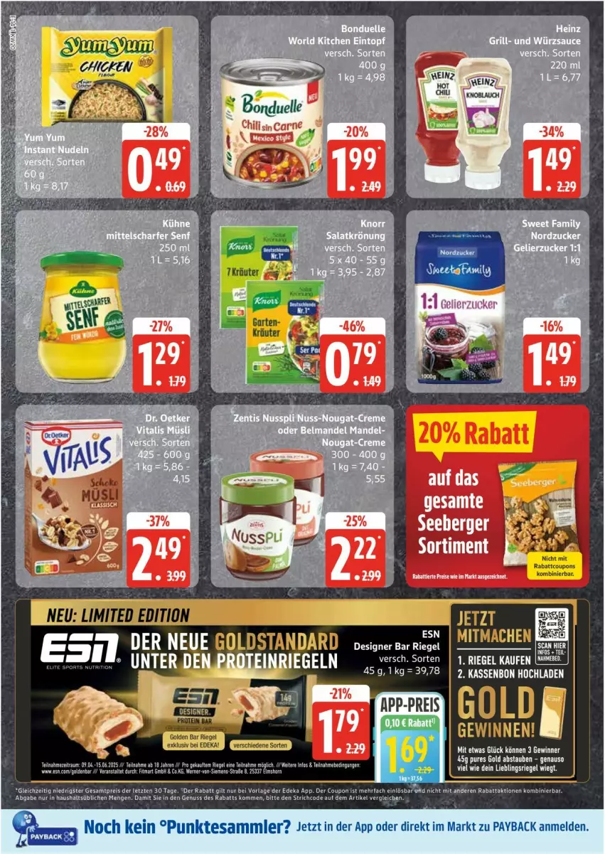 Aktueller Prospekt Edeka - Prospekte - von 12.05 bis 17.05.2025 - strona 14 - produkty: coupon, deka, eis, Kette, nuss, reis, riegel, tee, Ti, ZTE