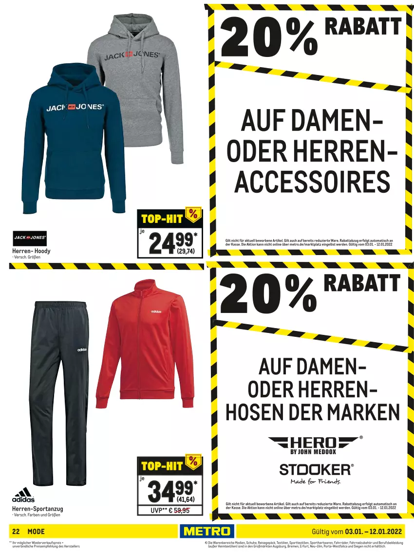 Aktueller Prospekt Metro - NonFood - von 03.01 bis 12.01.2022 - strona 22 - produkty: ACC, accessoires, Anzug, auto, eis, elle, erde, Fahrrad, heimtextilien, hose, hosen, kleid, Kleidung, LG, Metro, Mode, reis, schuhe, Sport, teller, Ti, tisch