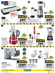 Gazetka promocyjna Metro - NonFood - Gazetka - ważna od 12.01 do 12.01.2022 - strona 3 - produkty: aufschnitt, auto, Behälter, beutel, Bodenplatte, crushed ice, eis, Elektro, elektrogeräte, elle, flasche, fleisch, gewürz, kaffee, KitchenAid, küche, Küchen, küchenmaschine, latte, lebensmittel, leine, messer, Mixer, reis, rwe, schinken, smoothie, smoothies, stabmixer, standmixer, teller, Ti, und gemüse, Vakuumierer, weck