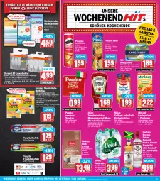 Gazetka promocyjna Hit - Wochenprospekt - Gazetka - ważna od 17.01 do 17.01.2026 - strona 15 - produkty: arla, Bau, baumwolle, bella crema, Birnen, Cap, captain morgan, eis, elle, erde, flasche, frischhaltefolie, Geflügel, handschuhe, heinz, HP, kerze, ketchup, leuchtmittel, mayonnaise, meica, melitta, Mirácoli, natur, ndk, Osram, pasta, Pastagericht, pomito, pringles, prinzen rolle, Rauch, reis, rel, ring, saft, salz, sauce, saucen, schuhe, smirnoff, snack, snacks, spontex, Ti, Tiere, tomate, tomaten, tomatenketchup, toppits, vodka, volvic, Wandkalender, wolle, würstchen, Yo, ZTE