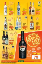 Gazetka promocyjna Metro - Food - Gazetka - ważna od 06.04 do 06.04.2022 - strona 17 - produkty: baileys, bourbon, cachaça, cola, doppelkorn, eier, eierlikör, Fernet, fernet branca, flasche, getränk, getränke, gin, Gorbatschow, grappa, jim beam, korn, licor, licor 43, likör, Palette, rum, spirituosen, Ti, top-hit, whisky, wodka