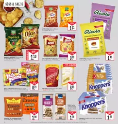 Gazetka promocyjna Edeka - Angebote der Woche - Gazetka - ważna od 30.09 do 30.09.2023 - strona 12 - produkty: bonbons, chips, chipsfrisch, cola, cookie, cookies, deka, eis, fisch, gin, Goldfischli, knoppers, lachgummi, lindor, lindt, mais, Nimm 2, Ofen, paprika, reis, Ricola, salz, sesam, snack, Ti, ZTE, zucker