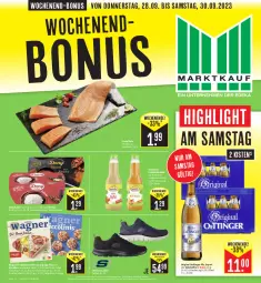 Gazetka promocyjna Edeka - Angebote der Woche - Gazetka - ważna od 30.09 do 30.09.2023 - strona 17 - produkty: alkohol, aqua, Becher, coupon, coupons, Dany, dany sahne, drink, eis, filet, filets, flasche, gin, lachs, lachsfilet, lachsfilets, mousse, oder piccolinis, oettinger, pet-flasche, piccolinis, pils, pizza, rabatt-coupon, reis, sahne, salami, sneaker, Ti, valensina, wagner, ZTE