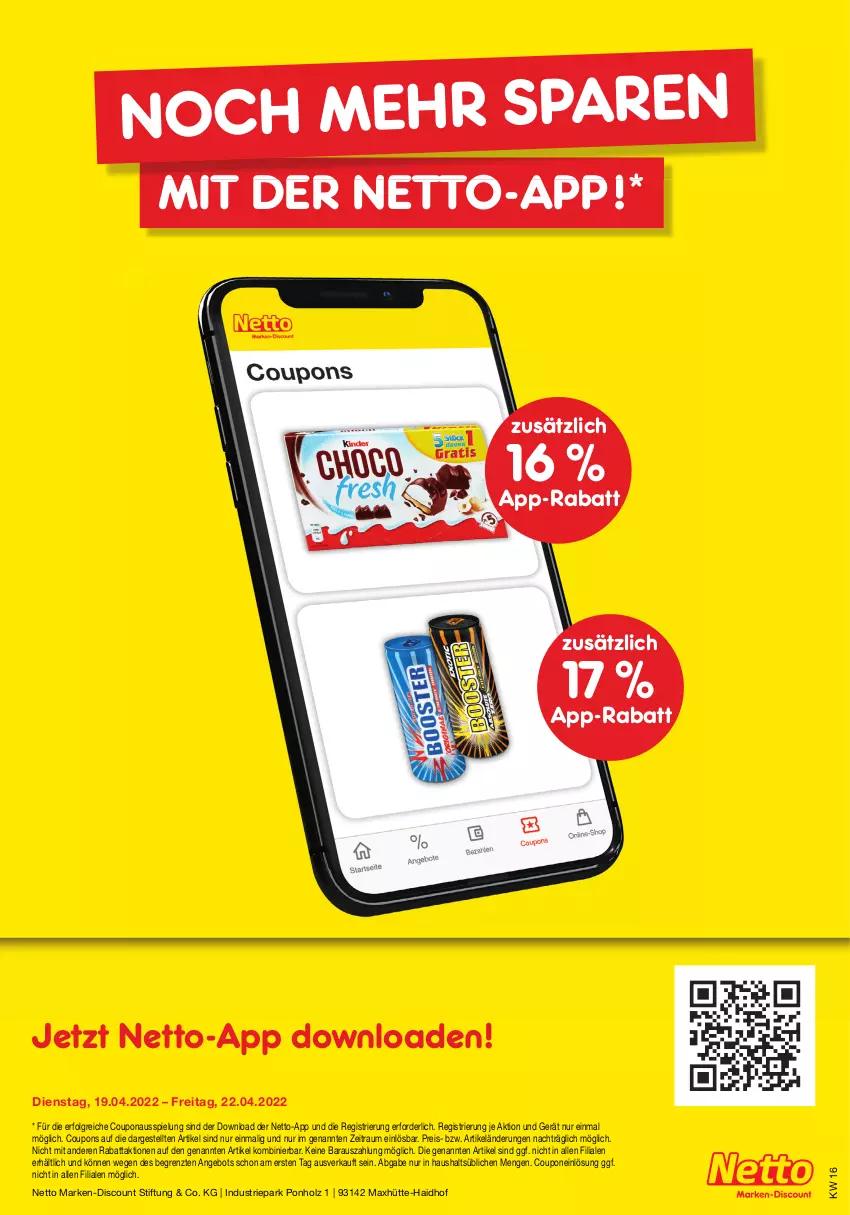 Aktueller Prospekt Netto Marken-Discount - Filial-Angebote - von 19.04 bis 23.04.2022 - strona 41 - produkty: angebot, coupon, coupons, discount, eis, Holz, LG, marken-discount, reis, Ti, ZTE