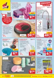 Gazetka promocyjna Netto Marken-Discount - Filial-Angebote - Gazetka - ważna od 23.04 do 23.04.2022 - strona 28 - produkty: armatur, auto, backofen, body, butter, edelstahl, eimer, eis, elle, fenster, kosmetik, kraft, küche, latte, LG, Luftreiniger, mikrofaser, natur, naturkosmetik, ndk, Ofen, pfanne, pfannen, reifen, reiniger, Reinigung, reis, ring, Saugroboter, Seife, Spezi, steckdose, Ti, tisch, topf, tuc, tücher, versandkostenfrei, wasser