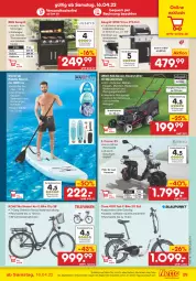 Gazetka promocyjna Netto Marken-Discount - Filial-Angebote - Gazetka - ważna od 23.04 do 23.04.2022 - strona 29 - produkty: abdeckhaube, akku, angebot, Brei, decke, Deckel, E-Bike, edelstahl, eis, elle, gasgrill, grill, grillrost, ndk, nexus, rasen, rasenmäher, Reinigung, reis, Schal, shimano, thermometer, Ti, tisch, versandkostenfrei, ZTE
