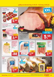 Gazetka promocyjna Netto Marken-Discount - Filial-Angebote - Gazetka - ważna od 23.04 do 23.04.2022 - strona 35 - produkty: angebot, braten, bratwurst, brustfilet, eis, filet, fleisch, Fleischspieße, fleischwurst, für grill und pfanne, Geflügel, grill, grill und pfanne, kasseler, knacker, lachs, mit paprika, paprika, pfanne, pute, ring, Rotwurst, salami, schinken, schwein, schweine, schweinebraten, Ti, und pfanne, wein, weine, wurst, ZTE, zwiebel, zwiebeln