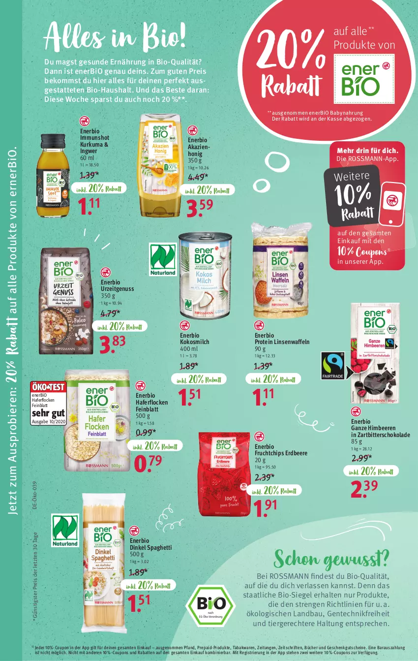 Aktueller Prospekt Rossmann - Prospekte - von 30.01 bis 03.02.2023 - strona 8 - produkty: Babynahrung, Bau, beere, beeren, beko, bier, Biere, bio, chips, coupon, coupons, eis, ente, erdbeere, frucht, gutschein, gutscheine, hafer, haferflocken, himbeer, himbeere, himbeeren, honig, ingwer, kokos, kokosmilch, linsen, milch, nuss, reis, schoko, schokolade, spaghetti, Ti, waffeln, Zartbitterschokolade, ZTE