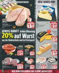 Gazetka promocyjna Edeka - Prospekte - Gazetka - ważna od 29.11 do 29.11.2025 - strona 6 - produkty: arla, auer, Bau, Bauer, dänischer schnittkäse, esrom, frucht, hartkäse, HP, Käse, knacker, mac, meerrettich, nuss, pastete, pfeffer, pistazien, Rauch, Rettich, schinken, schnittkäse, schweizer hartkäse, Spezi, Ti, wurst