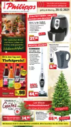 Gazetka promocyjna Thomas Philipps - Prospektwerbung - Gazetka - ważna od 24.12 do 24.12.2021 - strona 1 - produkty: akku, auto, Bau, bürste, eis, fritteuse, handstaubsauger, Kette, Kocher, leine, lichterkette, magnesium, natur, reis, Schal, staubsauger, Ti, Tiere, uhr, vita, Vitamine, wasser, wasserkocher, Weihnachtsbaum, ZTE