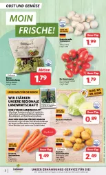 Gazetka promocyjna Combi - Prospekte - Gazetka - ważna od 03.02 do 03.02.2024 - strona 2 - produkty: beutel, bio, champignon, champignons, eis, Elan, Faktu, kartoffel, kartoffeln, kraft, lebensmittel, möhren, obst, Obst und Gemüse, reis, rel, Romatomaten, salat, Schal, Schale, speisekartoffeln, speisemöhren, Ti, tomate, tomaten, und gemüse, Weißkohl, ZTE