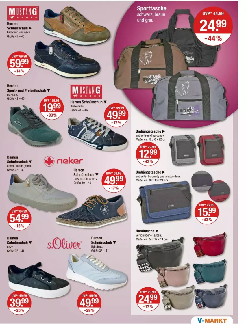 Aktueller Prospekt Vmarkt - Prospekte - von 29.02 bis 06.03.2024 - strona 21 - produkty: braun, Handtasche, jeans, Kreide, Tasche, umhängetasche