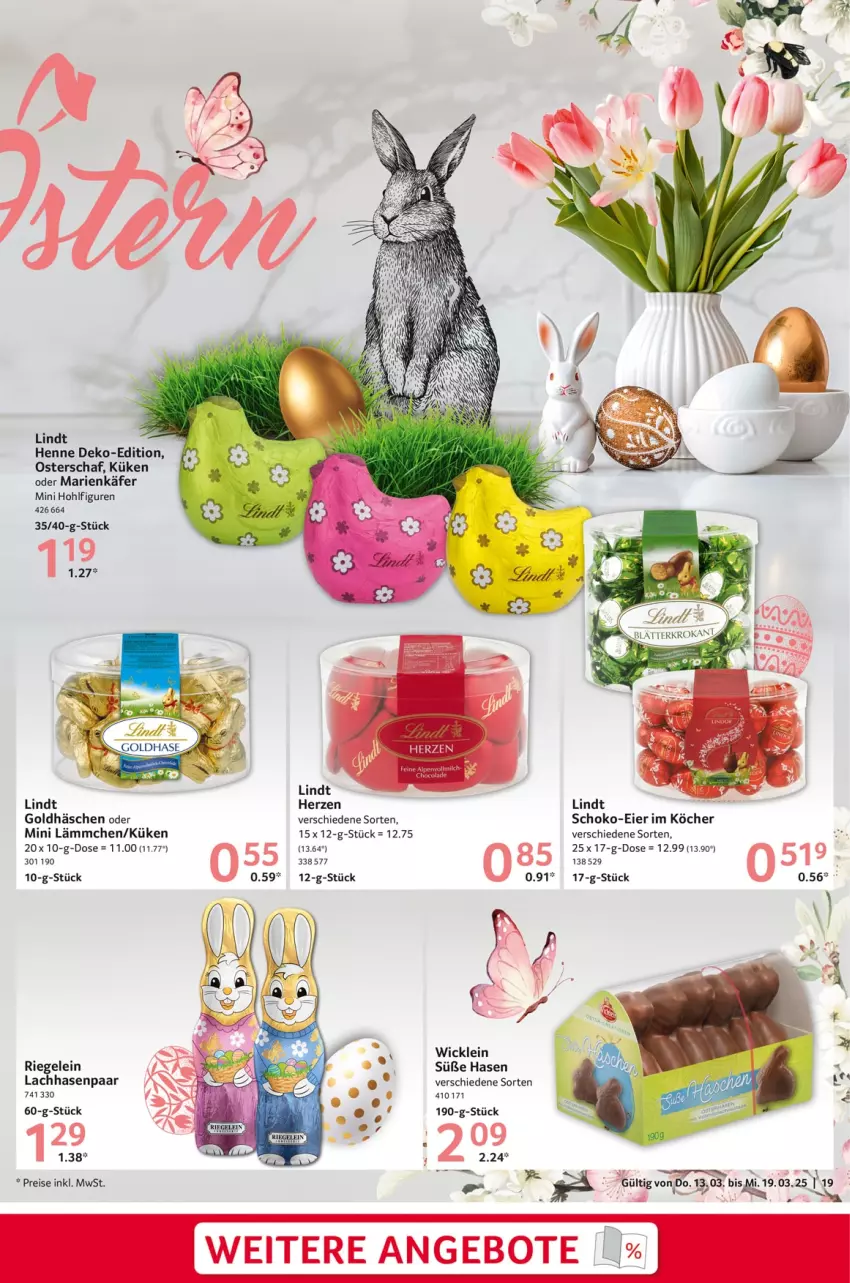 Aktueller Prospekt Selgros - Food - von 13.03 bis 19.03.2025 - strona 19 - produkty: angebot, angebote, eier, eis, käfer, lindt, reis, riegel, schoko, Ti, WICK