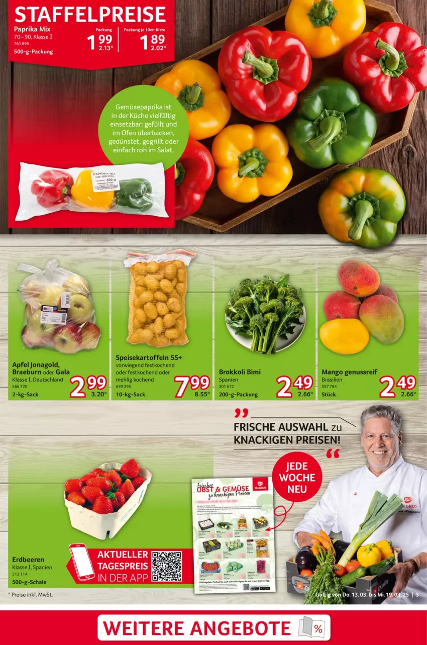 Aktueller Prospekt Selgros - Food - von 13.03 bis 19.03.2025 - strona 3 - produkty: angebot, angebote, eis, grill, küche, Ofen, paprika, reis, rel, tee, Ti