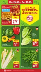 Gazetka promocyjna Aldi Nord - Von Montag - Gazetka - ważna od 31.05 do 31.05.2025 - strona 2 - produkty: aldi, cola, eis, kartoffel, kartoffeln, paprika, reis, Romanasalat, rucola, sac, salat, salatherzen, Schal, Schale, spargel, speisekartoffeln, Ti, ZTE, zwiebel, zwiebeln