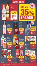 Gazetka promocyjna Aldi Nord - Von Montag - Gazetka - ważna od 31.05 do 31.05.2025 - strona 30 - produkty: aus der tiefkühlung, biscotto, cola, drink, eis, elle, ferrero, flasche, gin, hörnchen, kaffee, Kinder, kinder bueno, likör, mikado, nippon, nuss, red bull, ritter, ritter sport, roséwein, Sport, teller, Ti, vita, volvic, wein, ZTE
