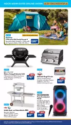 Gazetka promocyjna Aldi Nord - Von Montag - Gazetka - ważna od 31.05 do 31.05.2025 - strona 33 - produkty: aldi, Bau, Behälter, decke, Deckel, dekoration, edelstahl, Elektro, erde, flasche, gasgrill, grill, grillfläche, grillrost, Holz, Kinder, küche, massivholz, rum, Sport, Tasche, Ti, tisch, tischgrill, tragetasche, usb, wasser, Zelt
