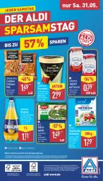 Gazetka promocyjna Aldi Nord - Von Montag - Gazetka - ważna od 31.05 do 31.05.2025 - strona 36 - produkty: aldi, Amber, aus der tiefkühlung, auto, Becher, beutel, Cashew, creme, eis, eiscreme, erdnuss, flasche, fleisch, frucht, fruchtsaft, gin, hirtenkäse, iglo, joghur, joghurt, Käse, landliebe, magazin, milch, nuss, Nussmix, orangina, papier, saft, spinat, telefon, Ti, ZTE