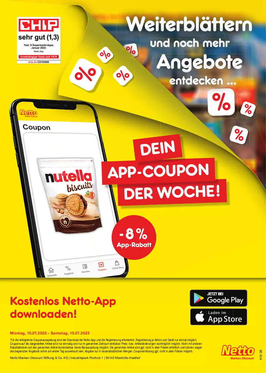 Aktueller Prospekt Netto Marken-Discount - Filial-Angebote - von 10.07 bis 15.07.2023 - strona 45 - produkty: angebot, angebote, coupon, coupons, decke, discount, eis, Holz, LG, marken-discount, reis, Ti, ZTE