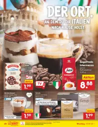 Gazetka promocyjna Netto Marken-Discount - Filial-Angebote - Gazetka - ważna od 15.07 do 15.07.2023 - strona 20 - produkty: bestpreis, bohne, bohnen, dessert, eis, espresso, intermezzo, kaffee, kaffeebohnen, kakao, keks, kekse, kokos, ndk, reis, rwe, schoko, schokolade, Segafredo, Tartufo, Ti