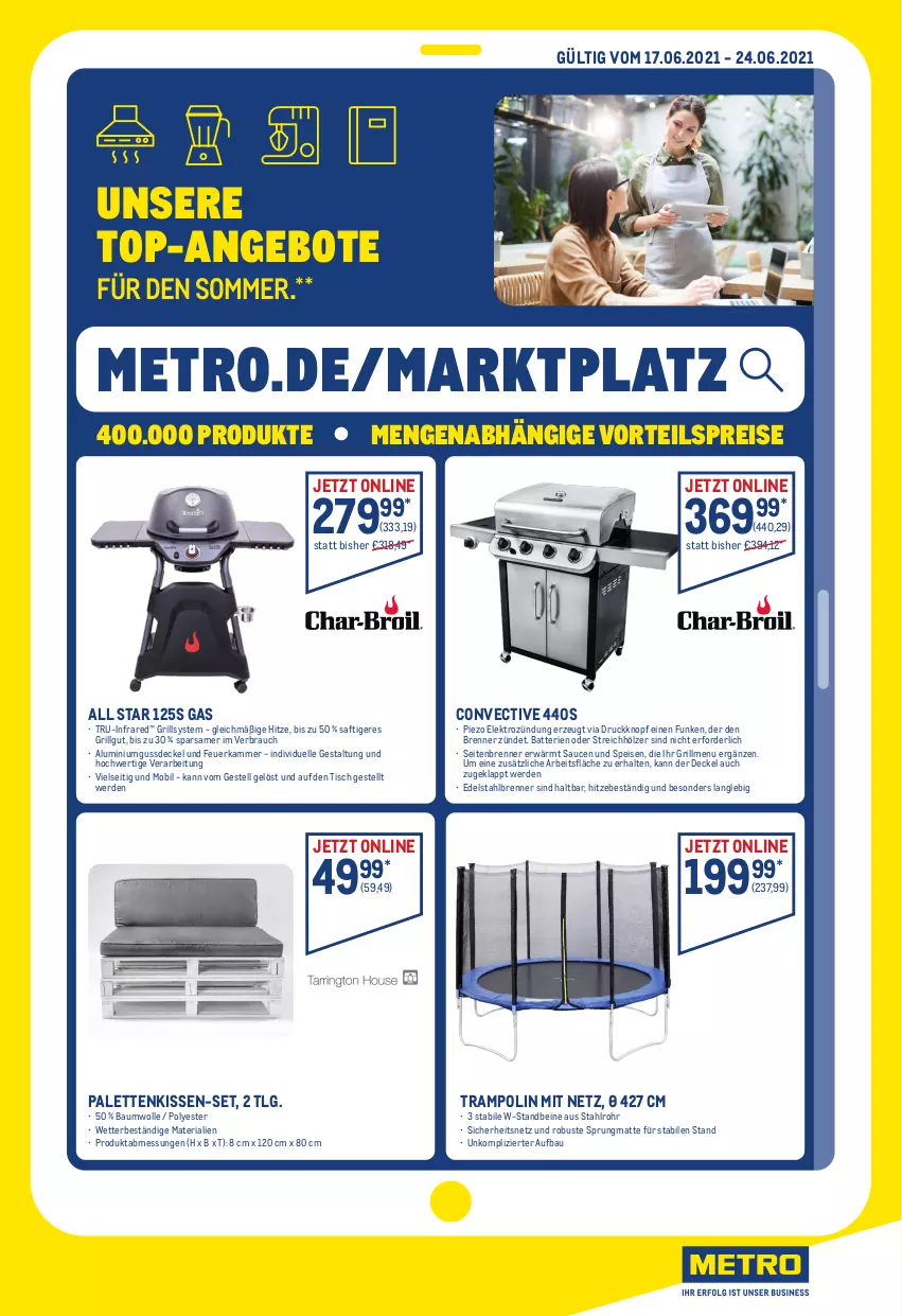 Aktueller Prospekt Metro - Angebote im Online-Marktplatz - von 17.06 bis 24.06.2021 - strona 1