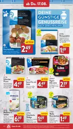 Gazetka promocyjna Aldi Nord - Von Montag - Gazetka - ważna od 19.08 do 19.08.2023 - strona 18 - produkty: bohne, bohnen, brot, eis, fleisch, gin, gyros, ilag, Käse, nuss, pfanne, reifen, reis, salz, soja, Spezi, Ti, zaziki, ZTE