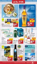 Gazetka promocyjna Aldi Nord - Von Montag - Gazetka - ważna od 19.08 do 19.08.2023 - strona 19 - produkty: aldi, apostels, aus der tiefkühlung, bier, brot, eis, flasche, geback, gin, gurke, gurken, knoblauch, kräuter, kräutern, mac, meggle, Mythos, natives olivenöl, olive, oliven, olivenöl, olivenöl extra, ouzo, ouzo 12, reifen, reis, sour cream, Ti, zaziki, ZTE